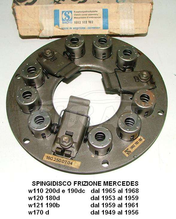 SPINGIDISCO FRIZIONE MERCEDES W110 - W120 - W121 - W170